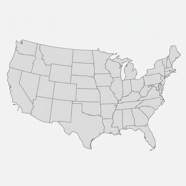 US Map Logistics Route